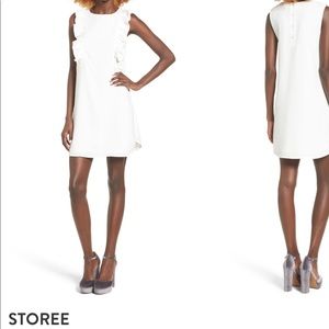 Nordstrom Ruffled White Minidress